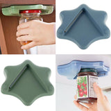 Maxbell Jar Bottle Opener Under Cabinet Counter Top Lid Remover Can Opener blue