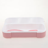 Maxbell Food Container Lunchbox Bento Box Lunch Case Mess Tin Meal Packing B Pink