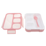 Maxbell Food Container Lunchbox Bento Box Lunch Case Mess Tin Meal Packing B Pink