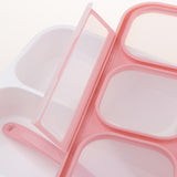 Maxbell Food Container Lunchbox Bento Box Lunch Case Mess Tin Meal Packing B Pink