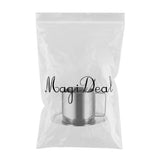 Maxbell Coffee Cup Set Stainless Steel Double Walled Cups Tea Cup Saucer Spoon L - Aladdin Shoppers
