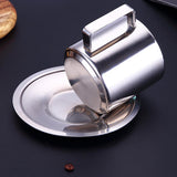 Maxbell Coffee Cup Set Stainless Steel Double Walled Cups Tea Cup Saucer Spoon L - Aladdin Shoppers