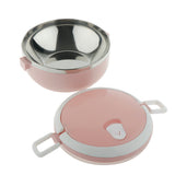 Max Student Stainless Steel Thermal Lunch Box Portable Tiffin Bento Box Pink