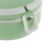 Max Student Stainless Steel Thermal Lunch Box Portable Tiffin Bento Box Green