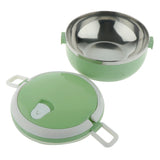 Max Student Stainless Steel Thermal Lunch Box Portable Tiffin Bento Box Green