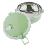 Max Student Stainless Steel Thermal Lunch Box Portable Tiffin Bento Box Green