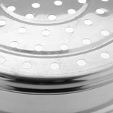 Max Stainless Steel Steam Cooker Steamer Pan Cook Pot Set Glass Lid  2 Tier A