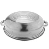 Max Stainless Steel Steam Cooker Steamer Pan Cook Pot Set Glass Lid  3 Tier A