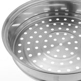 Max Stainless Steel Steam Cooker Steamer Pan Cook Pot Set Glass Lid  3 Tier A