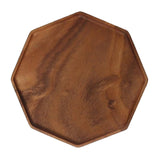 Max Wood Food Serving Tray For Breakfast in Bed Party Octagonal plate (large )