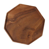 Max Wood Food Serving Tray For Breakfast in Bed Party Octagonal plate (large )