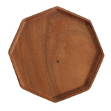 Max Wood Food Serving Tray For Breakfast in Bed Party Octagonal plate (small)