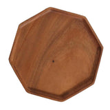 Max Wood Food Serving Tray For Breakfast in Bed Party Octagonal plate (small)