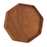 Max Wood Food Serving Tray For Breakfast in Bed Party Octagonal plate (small)