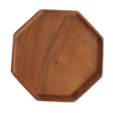 Max Wood Food Serving Tray For Breakfast in Bed Party Octagonal plate (small)