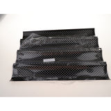 Max Non stick French Bread Baguette Tray 4 Slot Perforated Bake Pan  Black