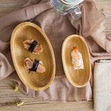 Max Wooden Salad Serving Bowl Fruit Snacks Cake Dessert Ice Cream Angled Bowl L