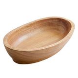 Max Wooden Salad Serving Bowl Fruit Snacks Cake Dessert Ice Cream Angled Bowl L