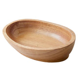 Max Wooden Salad Serving Bowl Fruit Snacks Cake Dessert Ice Cream Angled Bowl L