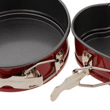Max 3pcs Springform Pan set Nonstick Cake Pan Bakeware Cheesecake Pan red