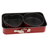 Max 3pcs Springform Pan set Nonstick Cake Pan Bakeware Cheesecake Pan red