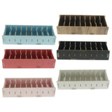 Max 9 Dividers Name Card Wooden business card case office desktop Black