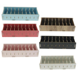 Max 9 Dividers Name Card Wooden business card case office desktop Black
