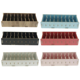Max 9 Dividers Name Card Wooden business card case office desktop Black