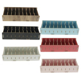 Max 9 Dividers Name Card Wooden business card case office desktop Black