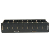 Max 9 Dividers Name Card Wooden business card case office desktop Black