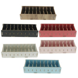 Max 9 Dividers Name Card Wooden business card case office desktop Black