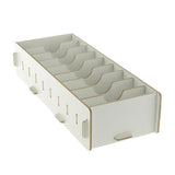 Max 9 Dividers Name Card Wooden business card case office desktop Warm white