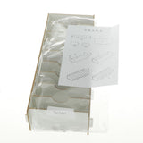 Max 9 Dividers Name Card Wooden business card case office desktop Warm white