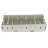 Max 9 Dividers Name Card Wooden business card case office desktop Warm white