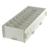 Max 9 Dividers Name Card Wooden business card case office desktop Warm white