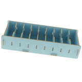 Max 9 Dividers Name Card Wooden business card case office desktop Light blue