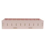 Max 9 Dividers Name Card Wooden business card case office desktop Light pink