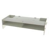 Max Computer Monitor Riser Speaker PC Laptop Screen Stand Desk Organizer  White
