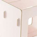 Max Multi-functional Storage CD Shelf Wooden DVD Rack Student Bookshelf Pink