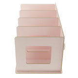 Max Multi-functional Storage CD Shelf Wooden DVD Rack Student Bookshelf Pink