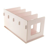 Max Multi-functional Storage CD Shelf Wooden DVD Rack Student Bookshelf Pink
