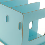 Max Multi-functional Storage CD Shelf Wooden DVD Rack Student Bookshelf Blue