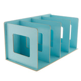 Max Multi-functional Storage CD Shelf Wooden DVD Rack Student Bookshelf Blue