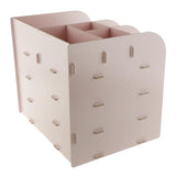 Max Desktop Organizer Office Storage Rack Wood Display Shelf Display Pink