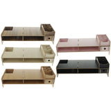 Max Wood Monitor Stand Drawers Computer Laptop Printer Riser Desk  Dark brown