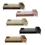 Max Wood Monitor Stand Drawers Computer Laptop Printer Riser Desk  Dark brown