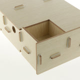 Max Wood Monitor Stand Drawers Computer Laptop Printer Riser Desk  Rice white