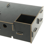 Max Wood Monitor Stand Drawers Computer Laptop Printer Riser Desk  black