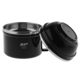Max Stainless Steel Double Wall Thermal Bento Lunch Box Noodle Bowl 1200ML Black