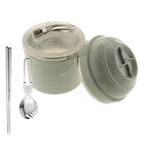 Max Stainless Steel Thermal Lunch Box Noodle Bowl with Spoon & Chopsticks Blue